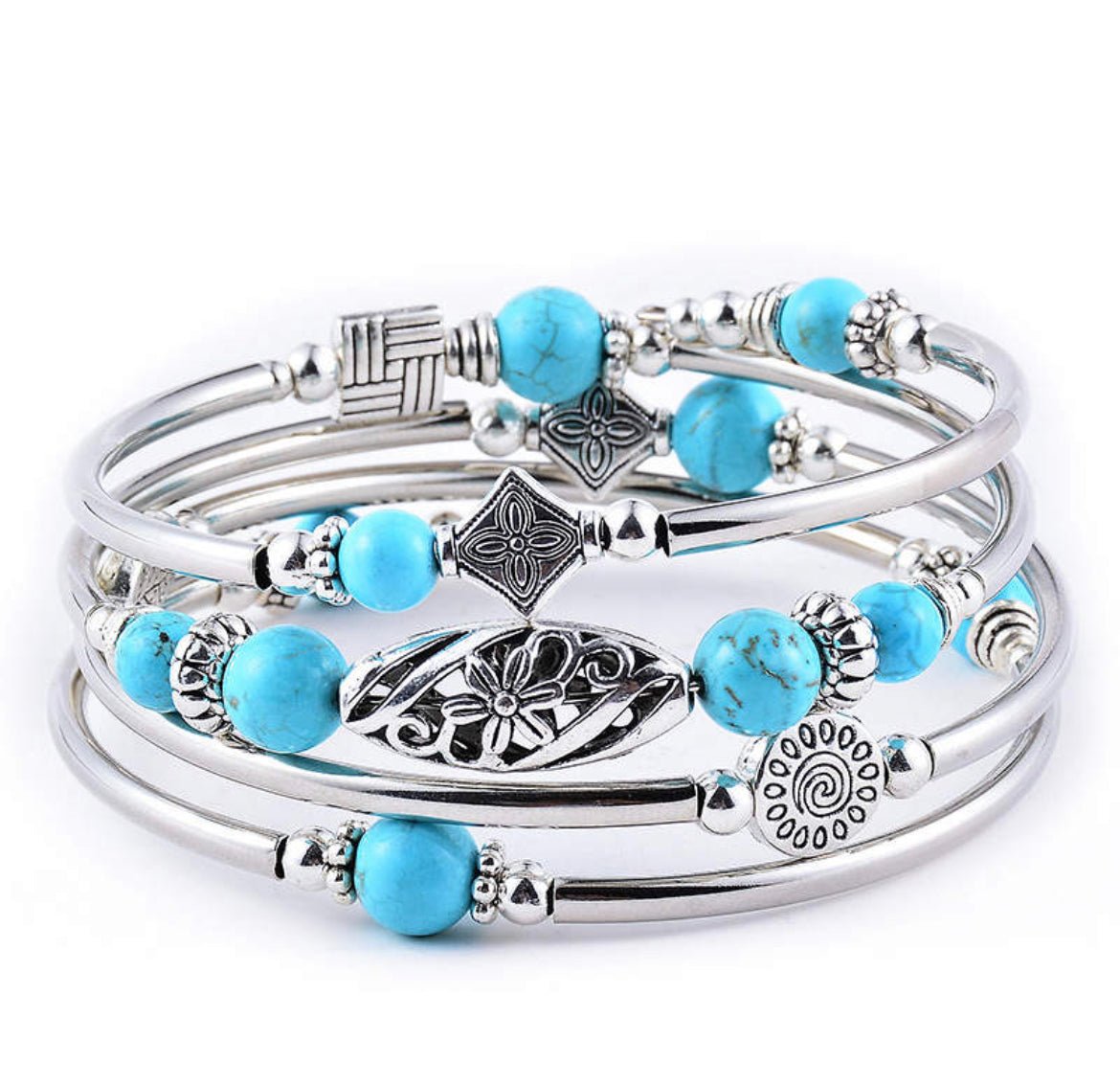Wire wrap bracelets