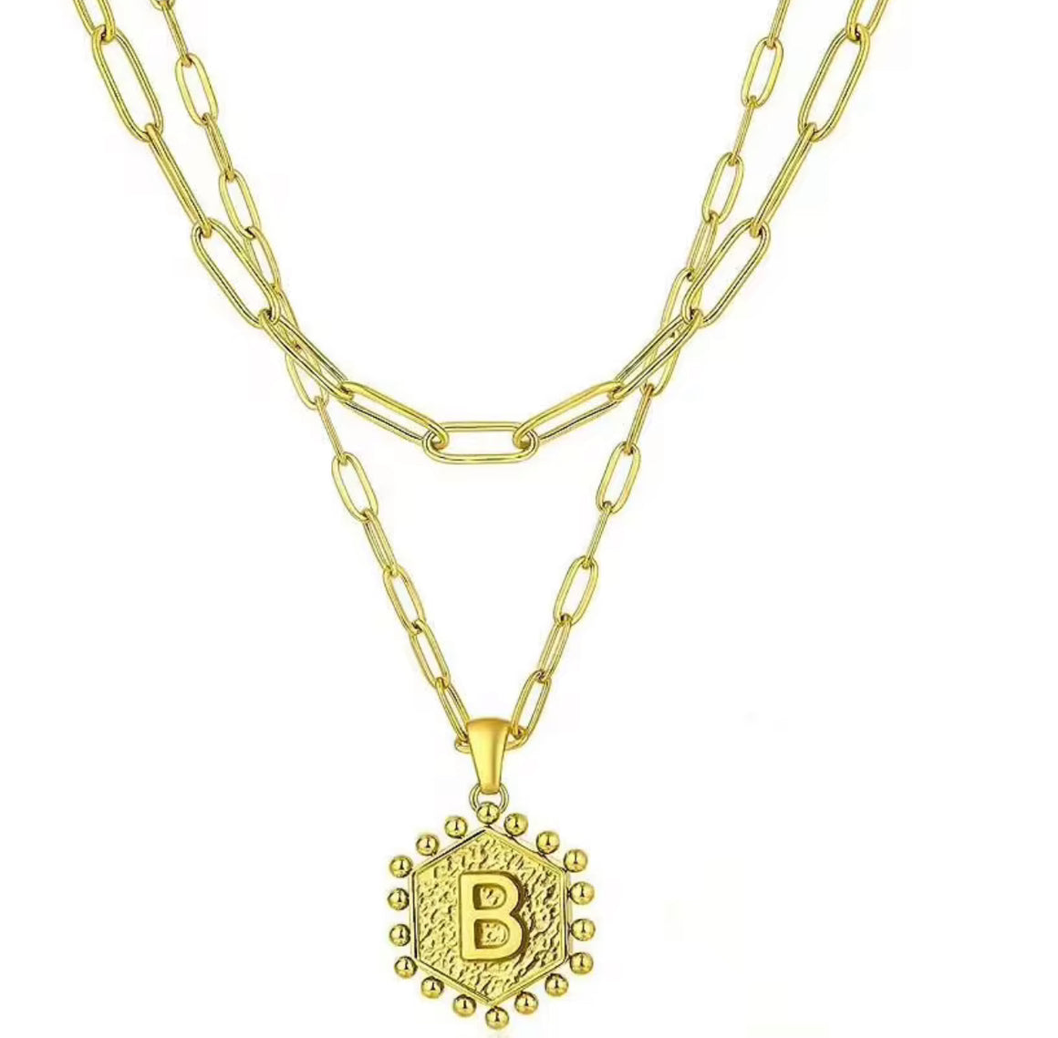 Initial necklaces lot