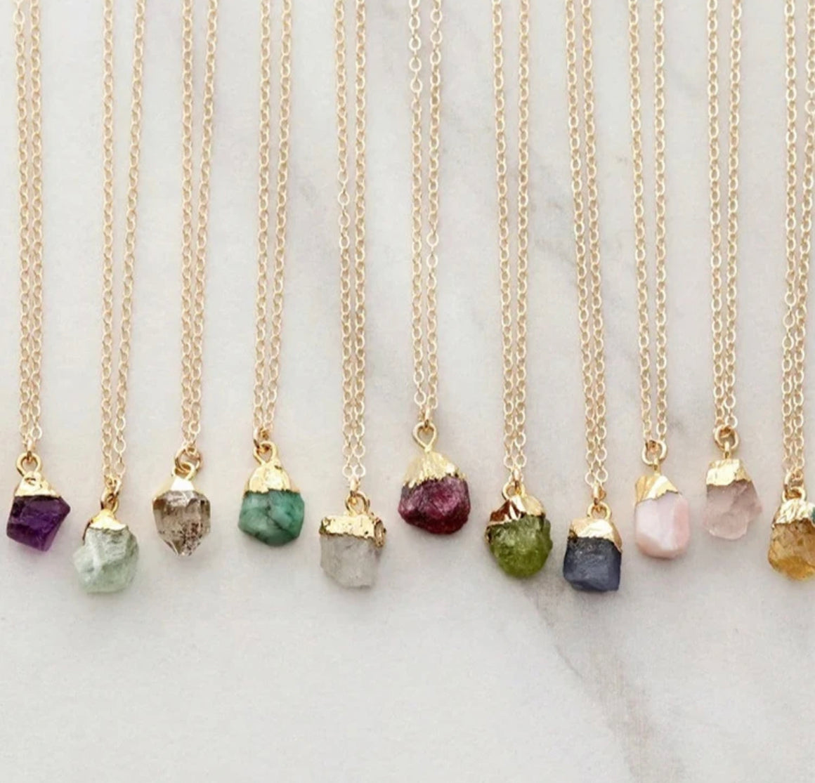 Natural stone necklaces